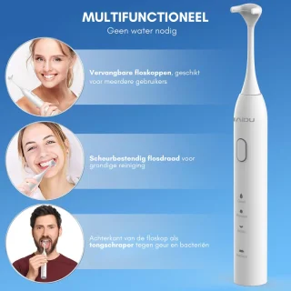 HAIDU Pro Flow Waterflosser & Tongschraper Wit