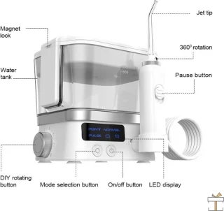 Happyment Waterflosser Monddouche Wit