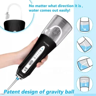 Igoods Waterflosser Draadloze Elektrische Tandenflosser Zwart