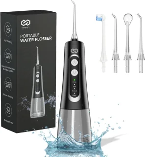 Infinity Goods Waterflosser Elektrisch Flosapparaat Zwart