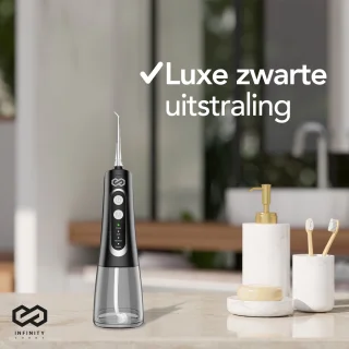 Infinity Goods Waterflosser Elektrisch Flosapparaat Zwart
