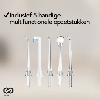 Infinity Goods Waterflosser Elektrisch Flosapparaat Zwart