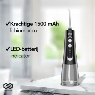Infinity Goods Waterflosser Elektrisch Flosapparaat Zwart