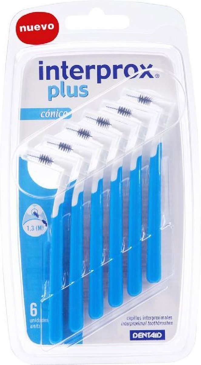 De Interprox Plus Conical 3-5mm Blauw 6 stuks in één oogopslag