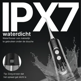 Kolap Waterflosser Midnight Edition draadloos flosapparaat