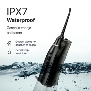LUMAN Waterflosser Draadloos Monddouche Neusdouche Zwart