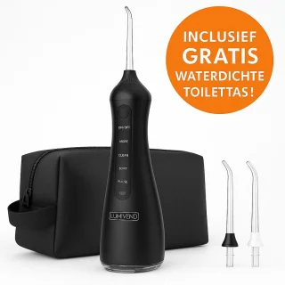 Lumivend waterflosser monddouche 320ml zwart