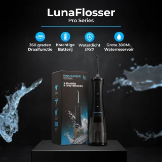 LunaGood LunaFlosser Pro Series Waterflosser Zwart