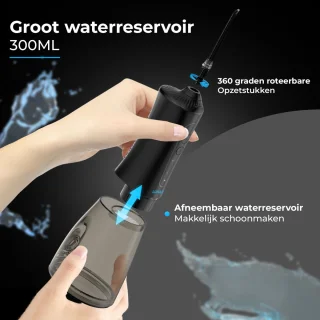LunaGood LunaFlosser Pro Series Waterflosser Zwart