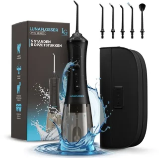 LunaGood LunaFlosser Pro Series Waterflosser Zwart