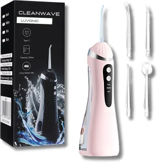 Luvonic CleanWave Waterflosser Elektrisch Flosapparaat Roze