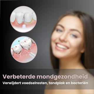 Luvonic CleanWave Waterflosser Elektrisch Flosapparaat Roze