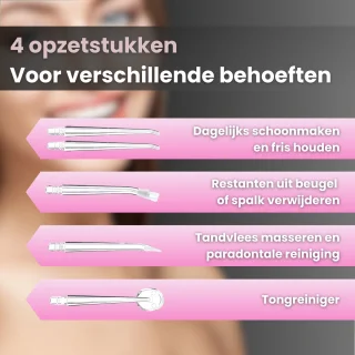 Luvonic CleanWave Waterflosser Elektrisch Flosapparaat Roze