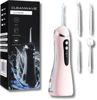 Luvonic CleanWave Waterflosser Elektrisch Flosapparaat Roze