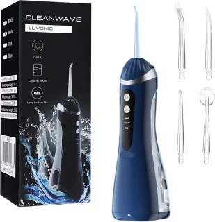 Luvonic CleanWave Waterflosser Elektrisch Monddouche Blauw