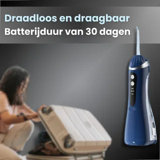 Luvonic CleanWave Waterflosser Elektrisch Monddouche Blauw