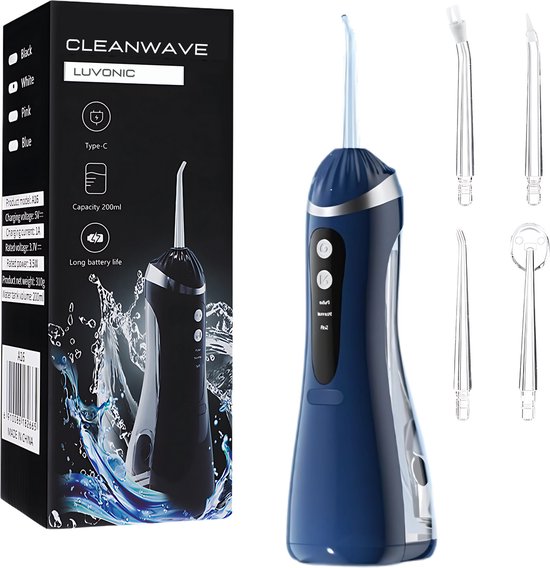 Luvonic CleanWave: compacte en draadloze waterflosser voor dagelijkse mondverzorging