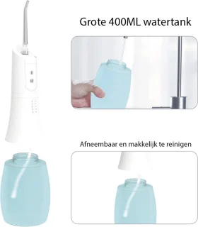 Luxe Waterflosser 400ML 5 Opzetstukken Monddouche