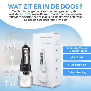 Modito Waterflosser PRO Monddouche Zwart