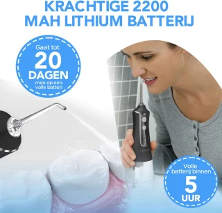 Modito Waterflosser PRO Monddouche Zwart