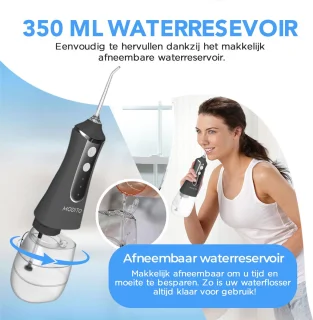 Modito Waterflosser PRO Monddouche Zwart