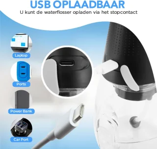Modito Waterflosser PRO Monddouche Zwart