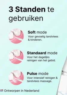 Monddouche Waterflosser Draadloos USB Zwart