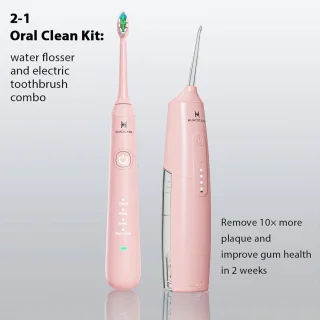 Wat vinden we goed aan de Mondreinigingsset 2-in-1 – Elektrische tandenborstel & waterflosser