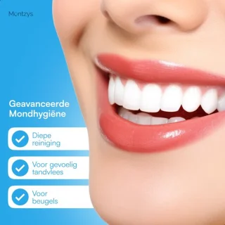 Montzys Waterflosser elektrische tandenflosser met 4 opzetstukjes