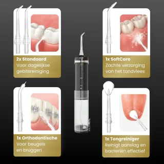 M’s Corner Waterflosser Elektrisch Zwart