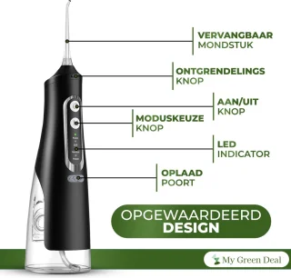 My Green Deal Waterflosser Draadloos Elektrische Tandenflosser