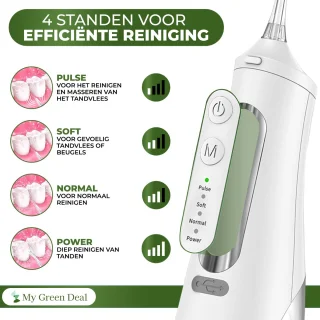 My Green Deal Waterflosser Draadloos Elektrische Tandenflosser