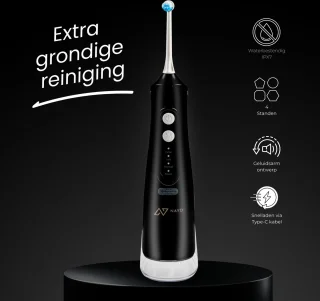 NAYD Waterflosser elektrisch flosapparaat zwart