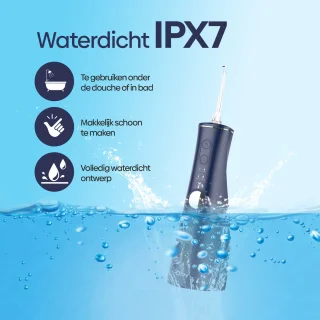 Olvy Waterflosser Monddouche Draadloos Oplaadbaar