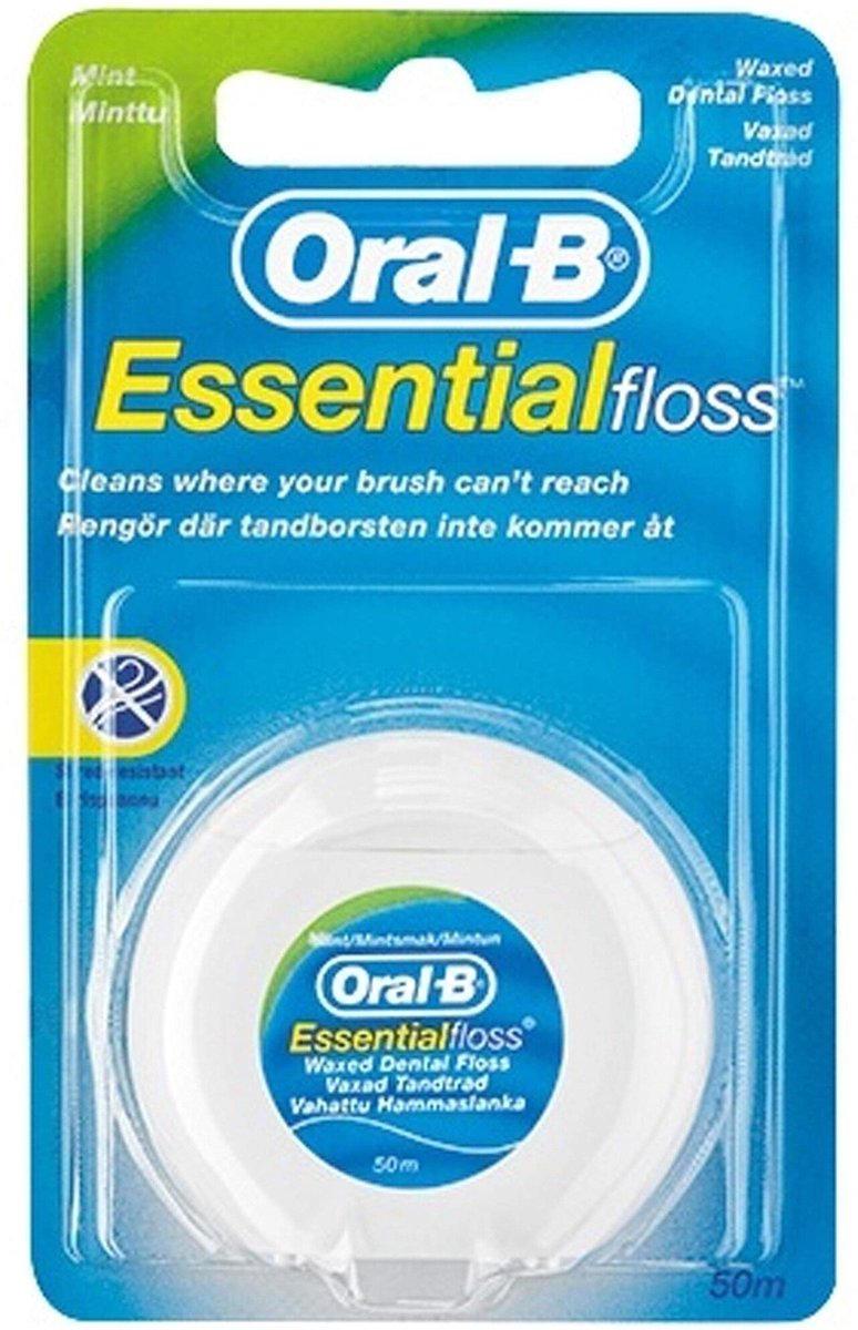 De Oral-B Essential flosdraad 50 m in één oogopslag