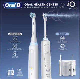 Oral-B iO4 & OxyJet elektrische tandenborstel wit