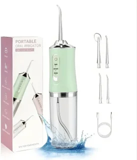 Oral Irrigator Waterflosser Draadloos Groen