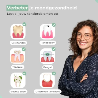 Peridux Waterflosser Draadloos Oplaadbaar 4 Opzetstukken