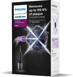 Philips Sonicare 3000 Cordless Powerflosser HX3826/33 Zwart