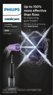 Philips Sonicare 3000 Cordless Powerflosser HX3826/33 Zwart