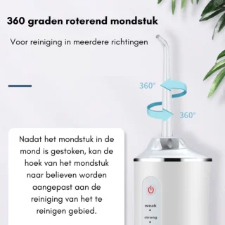 PureVolt Waterflosser Draadloos Wit 240ml