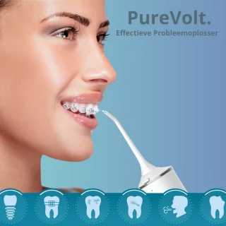 PureVolt Waterflosser Draadloos Wit 300ml