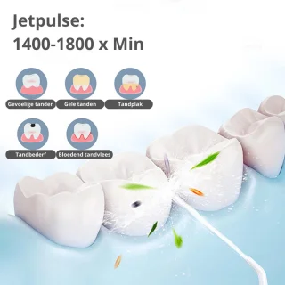 PureVolt Waterflosser Draadloos Wit 300ml