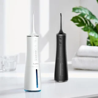 PureVolt Waterflosser Zwart Draadloos 300ml 4 Opzetstukjes