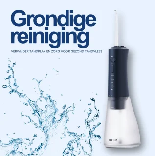 RYER Waterflosser Draadloos met 4 Opzetstukken