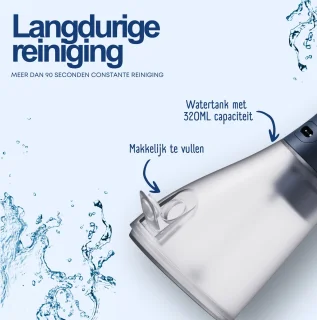 RYER Waterflosser Draadloos met 4 Opzetstukken
