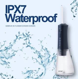 RYER Waterflosser Draadloos met 4 Opzetstukken