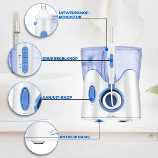 Seidon Water Flosser elektrisch met opzetstukken