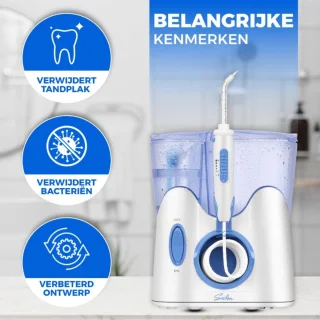 Seidon Water Flosser elektrisch met opzetstukken