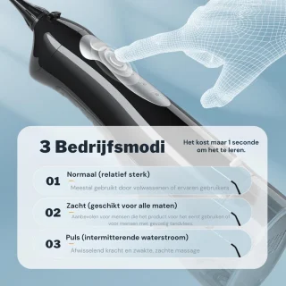 Wat vinden we goed aan de SNJY® Waterflosser Monddouche Zwart